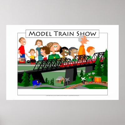 Model Train Show Crowd Posters by jerryjindrich