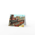 Model Train Station Card