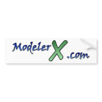 ModelerX.com Logo Sticker bumper stickers