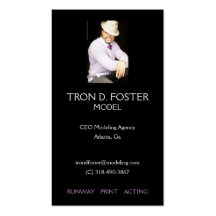 Modeling Profile Card Business Card Template