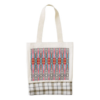 Modelo abstracto colorido bolsa tote zazzle HEART
