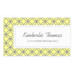 Modelo amarillo y gris de moda para el boutique/el tarjetas de visita