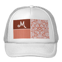Modelo anaranjado del damasco gorra