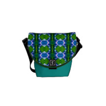 Modelo azul de la joya bolsa de mensajería