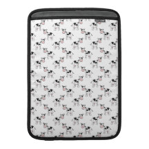 Modelo blanco y negro de la vaca fundas MacBook