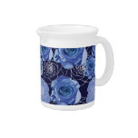 Modelo color de rosa azul jarra para bebida