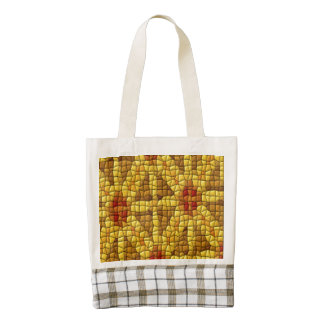 Modelo coloreado mosaico brillante bolsa tote zazzle HEART