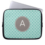 Modelo con monograma de Quatrefoil Funda Portátil