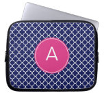 Modelo con monograma de Quatrefoil Manga Portátil