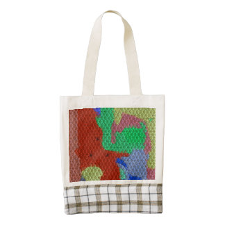 Modelo de mosaico extraño bolsa tote zazzle HEART