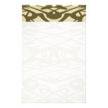 Modelo de Nouveau del arte en beige y Brown Papeleria