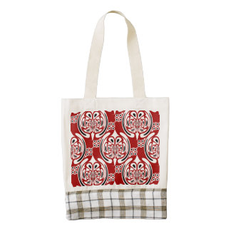 Modelo de tres colores bolsa tote zazzle HEART