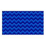 Modelo de zigzag azul tarjeta personal