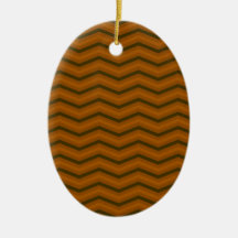 Modelo de zigzag de Brown Ornamento Para Arbol De Navidad