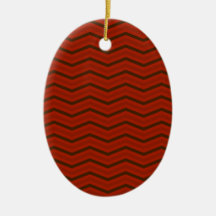 Modelo de zigzag rojo ornamento para arbol de navidad