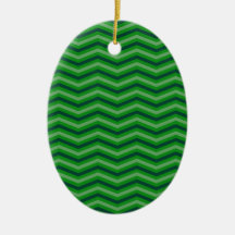 Modelo de zigzag verde ornamento de navidad