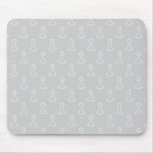 Modelo del ajedrez en blanco y gris claro. alfombrilla de ratones