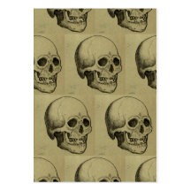Modelo del cráneo de Halloween Plantilla De Tarjeta De Negocio