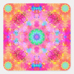 Modelo del fractal de las estrellas y de las burbu pegatinas  