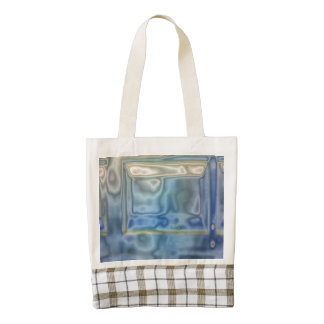 Modelo extraño de la puerta del garaje bolsa tote zazzle HEART