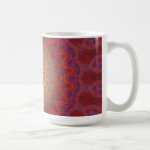 Modelo radial psicodélico: tazas