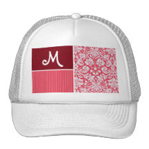 Modelo rojo del damasco gorras de camionero