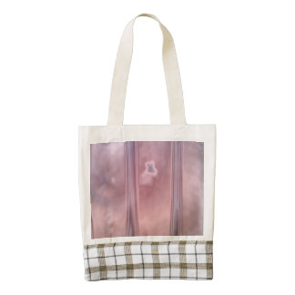 Modelo rojo del extracto de la pared bolsa tote zazzle HEART