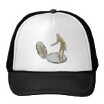 ModelObservingInCompactMirror060411 Trucker Hats