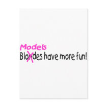Models Have More Fun postcards