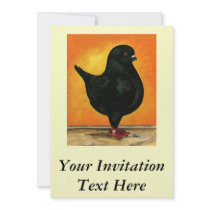 Modena Black Schietti Personalized Invitation