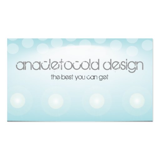 moder lights tech circles bussiness card business card template (front side)