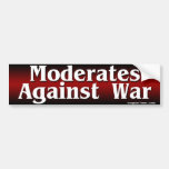 Moderates Against War Bumper Sticker