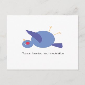 Moderation Postcard postcard