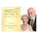 Modern 50th Anniversary Party - Photo Invitations