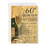 Modern 60th Birthday Party Invitations
