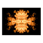 Modern Abstract Art | Flaming Rorschach Test 01 Posters