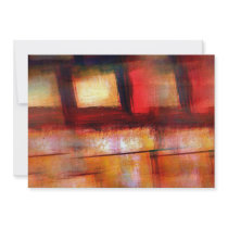 Modern Abstract Art Invitations