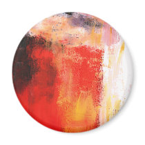 Modern Abstract Art - Minimalist Art Fridge Magnets