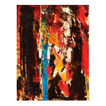 Modern Abstract Art Post Card
