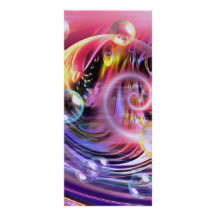 Modern Abstract Art Rack Card Design