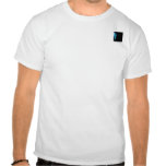 Modern Abstract Blue Hi Tech Tee Shirts