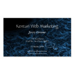 Modern Abstract Blue Lens Business Card