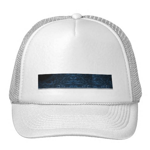 Modern Abstract Blue Lens Hats