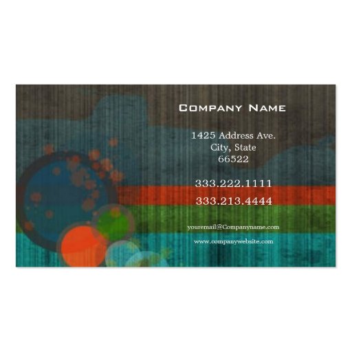 Modern Abstract Business Card (back side)