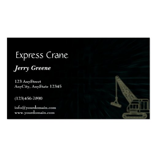 Modern Abstract Cube Construction Business Card (front side)