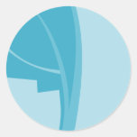 Modern Abstract Design. Round Sticker