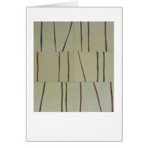 Modern abstract lines meditative art card