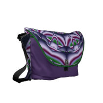 Modern abstract Messenger bag with Monogram