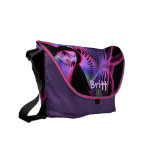 Modern abstract Messenger bag with Name
