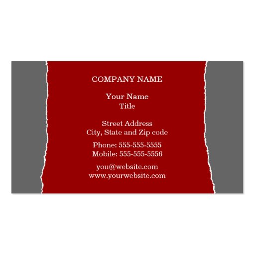 Modern Abstract Monogram Business/Networking Card Business Cards (back side)